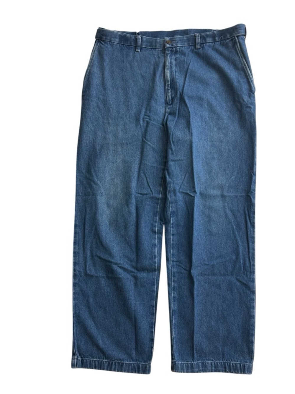 Haggar Men’s Classic Fit Stretch Expandable Waist Flat Front Jeans Size 38x30